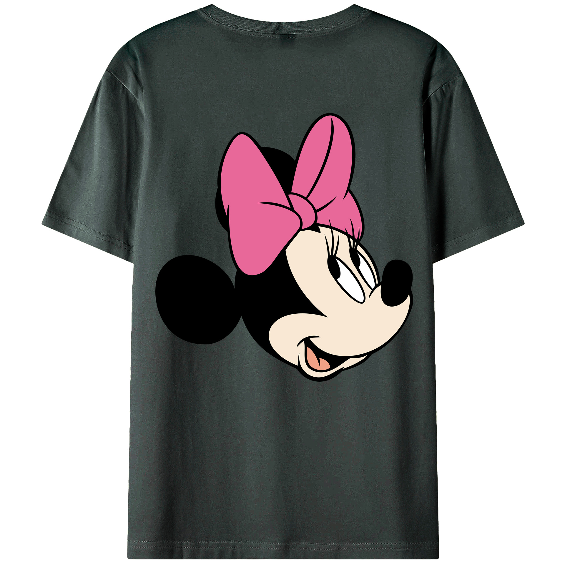 ミッキーマウス Mickey Mouse 綿100％ メンズ半袖Tシャツ（バックプリント） 通気性